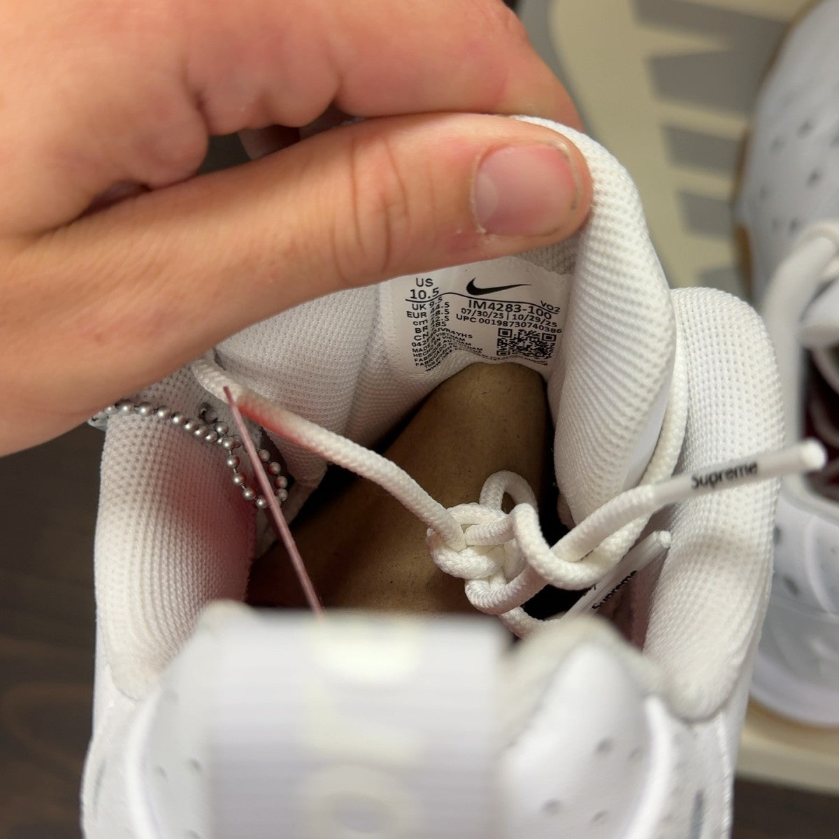 Nike SB Air Max 2 CB '94 Low Supreme White Gum - Image 7