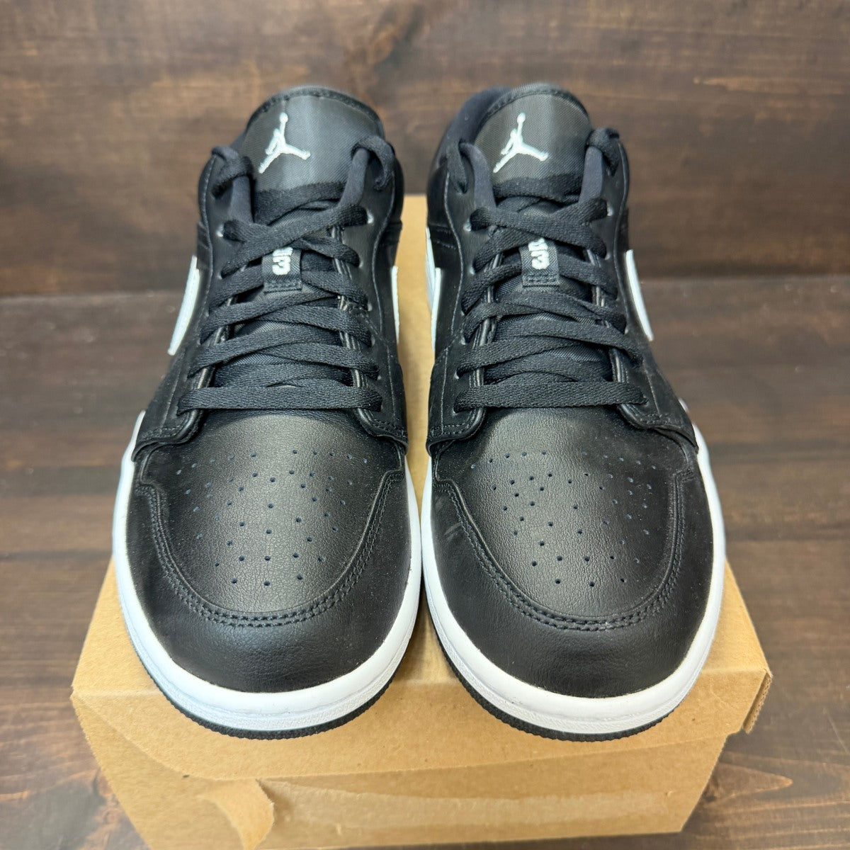Jordan 1 Low Black White (2022) (Women's) Size 12W (Pre-Owned) - Image 3