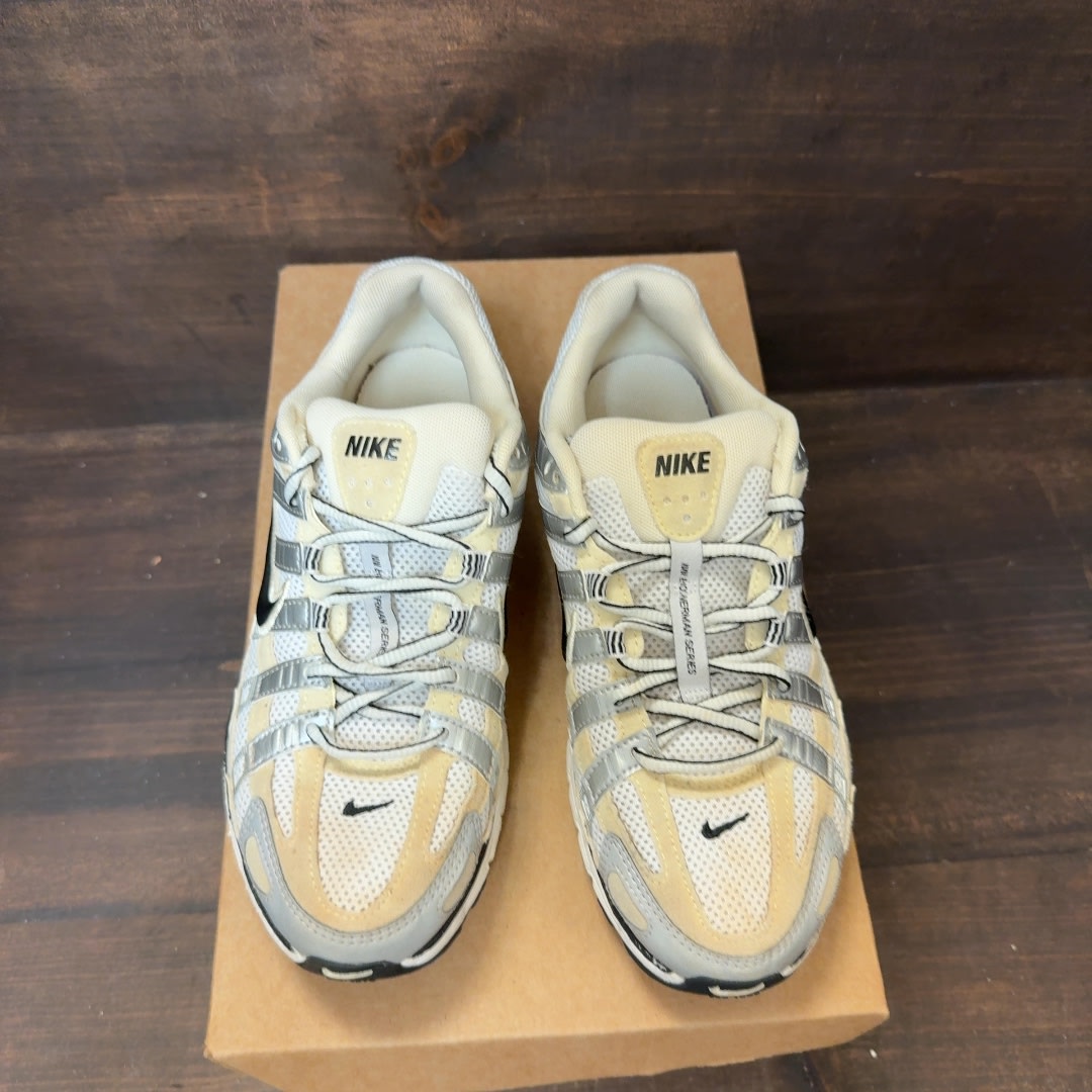 Nike P-6000 Coconut Milk Metallic Silver (Women's) Size 7W (Pre-Owned) - Image 3