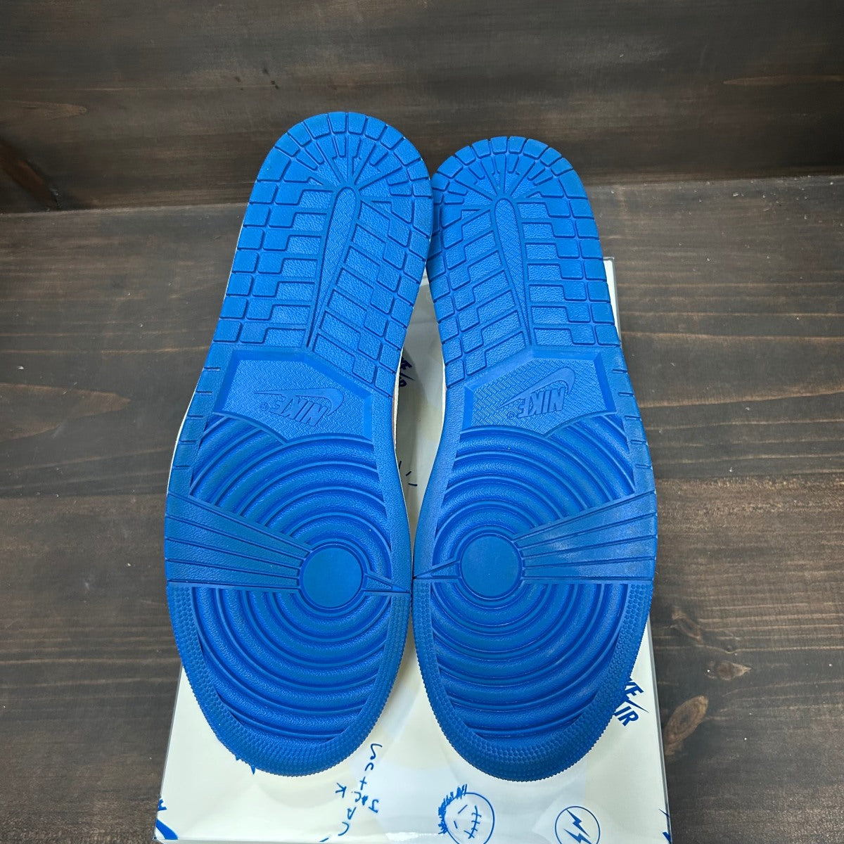 Jordan 1 Retro Low OG SP Fragment x Travis Scott Sail Military Blue - Image 6
