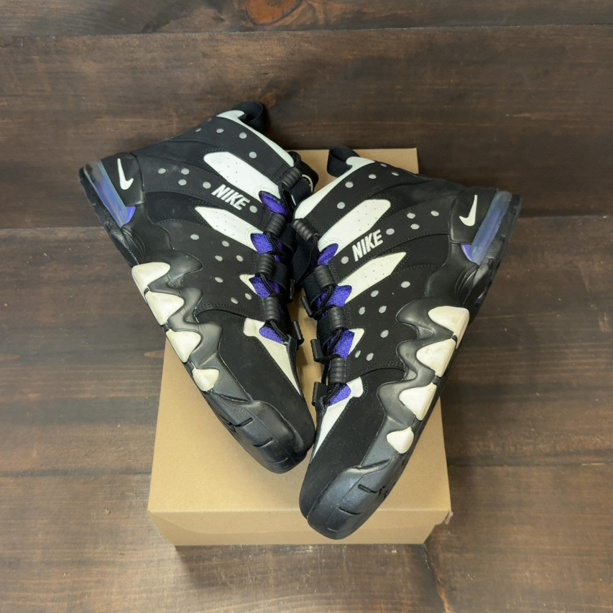 Nike Air Max 2 CB '94 Black White Purple Size 12 (Pre-Owned) - Image 2