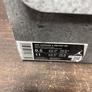 Jordan 4 Retro SE Paris Olympics Wet Cement Size 9.5 (Pre-Owned) - aux