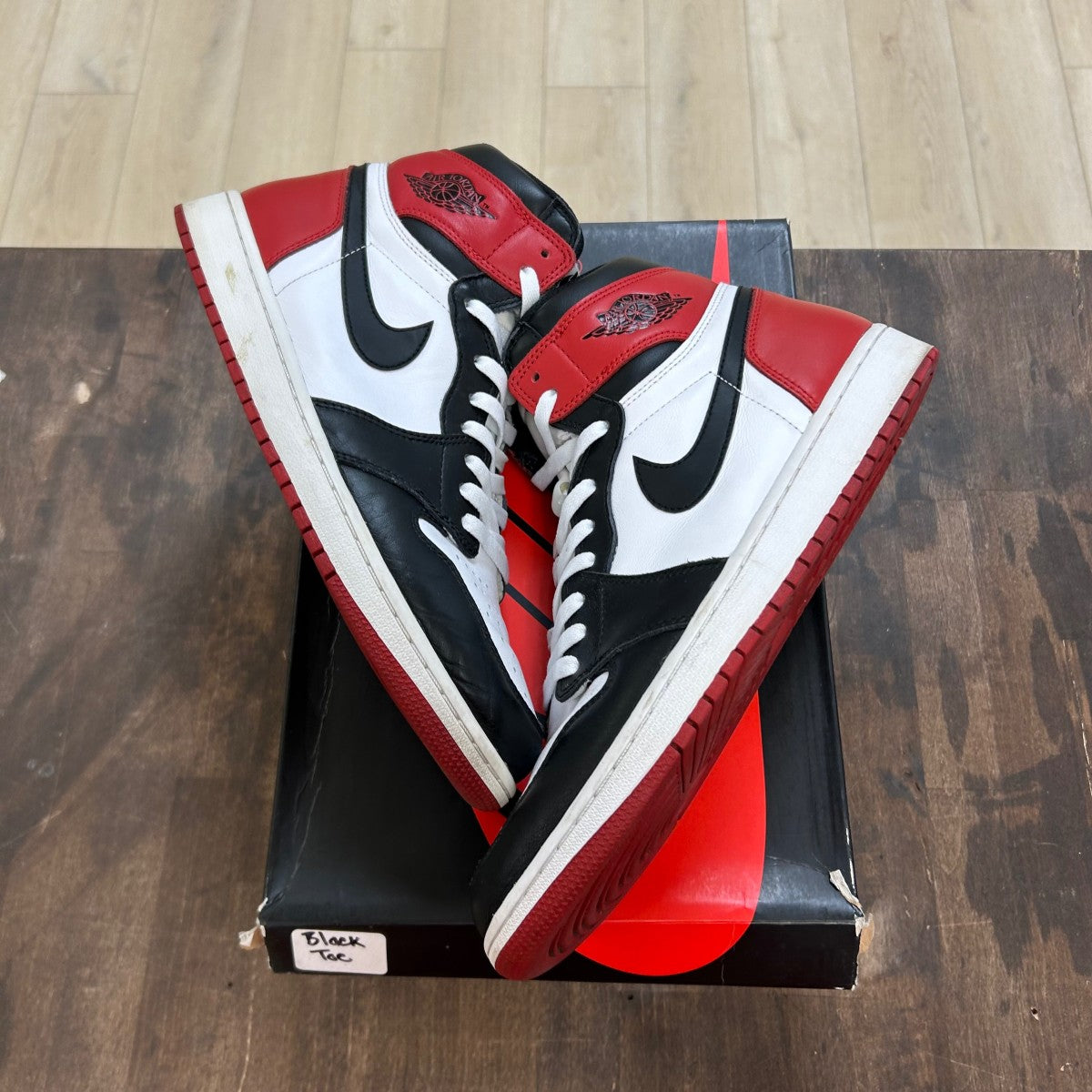Jordan 1 Retro Black Toe (2016) Size 12 (Pre-Owned) - Image 1