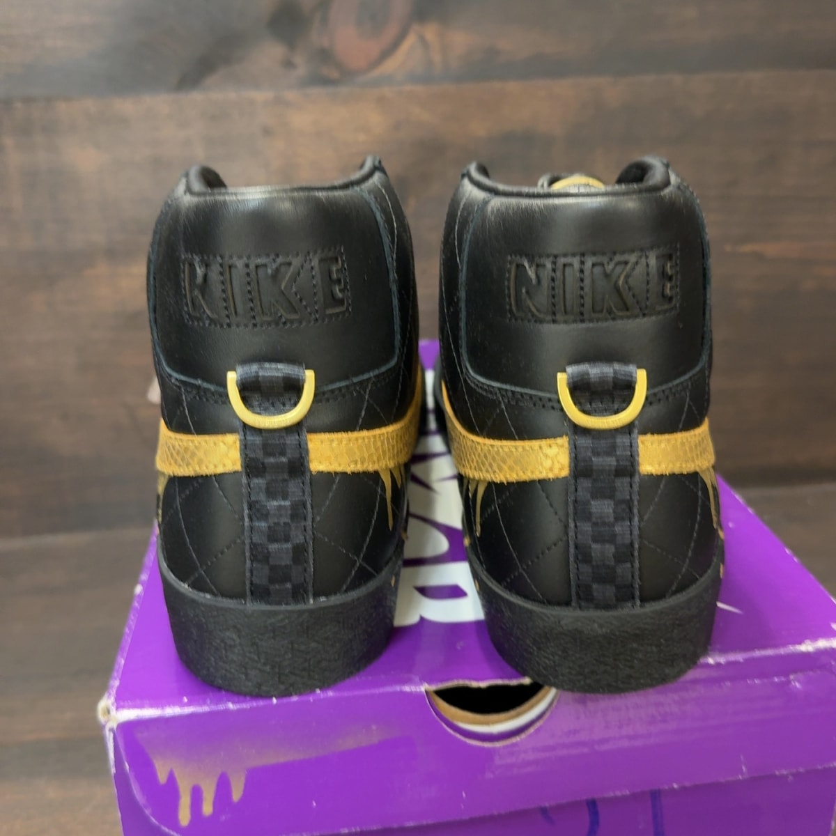 Nike SB Blazer Mid QS Supreme Black Size 11 - Image 5