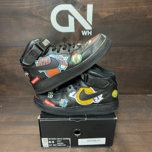 Nike Air Force 1 Mid Supreme NBA Black - Image 1