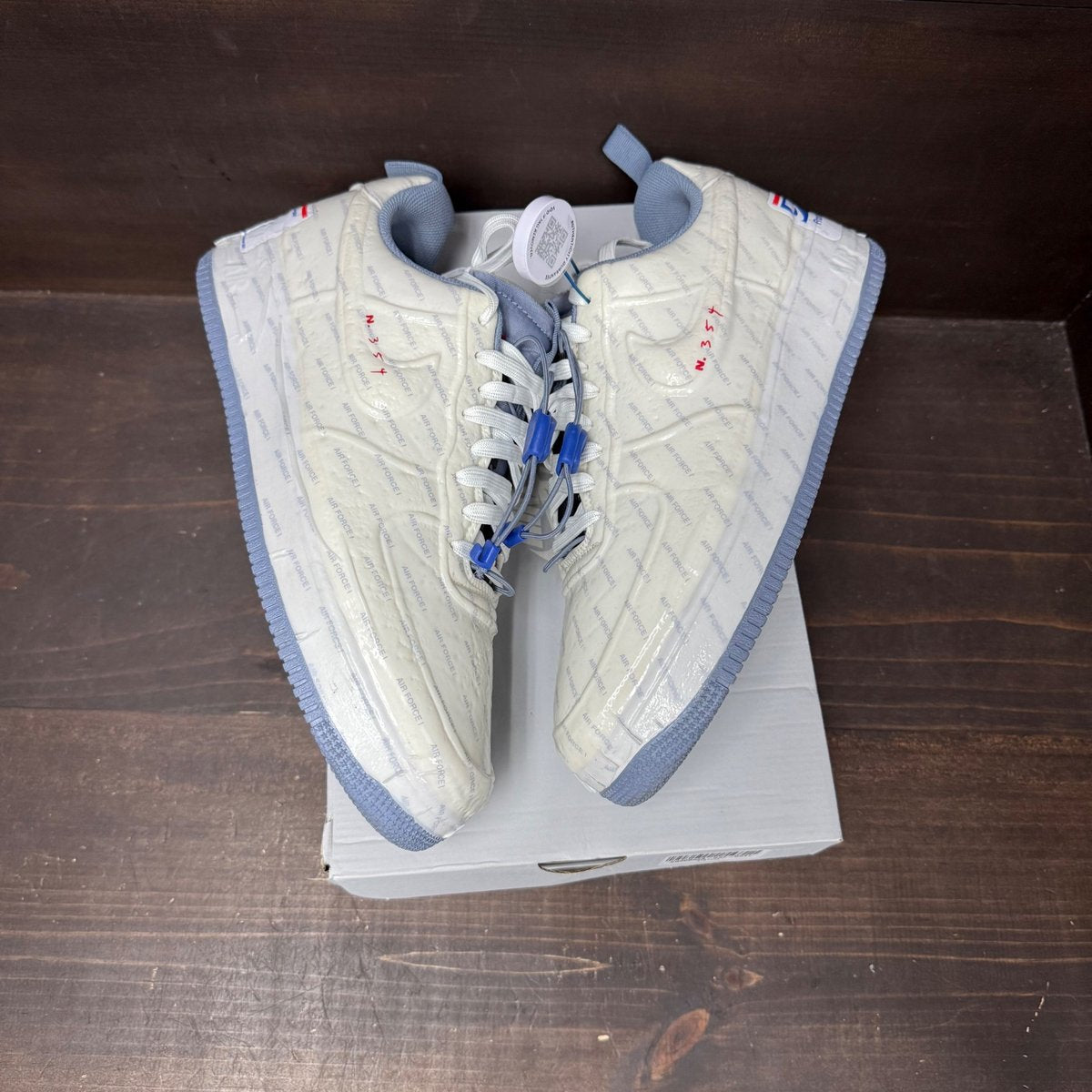 Nike Air Force 1 Low Experimental USPS Postal Ghost Size 12 (Pre-Owned) - tag