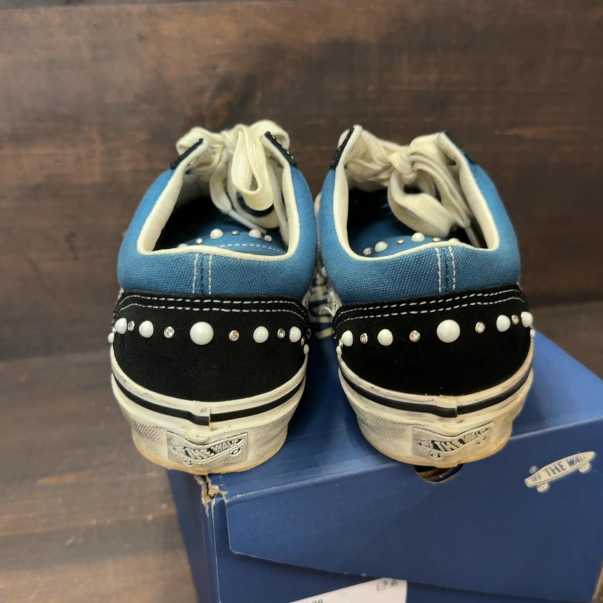 Vans LX Old Skool 36 Pearlized Pack Black Navy Size 9 (Pre-Owned)