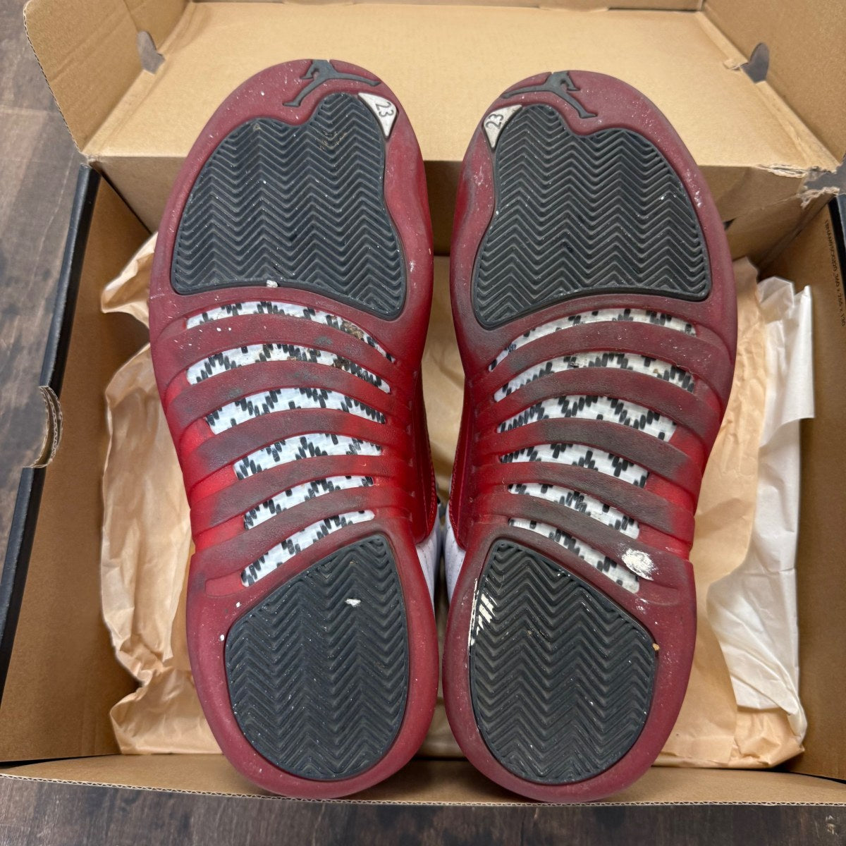 Jordan 12 Retro Cherry (2023) Size 10.5 (Pre-Owned) - Image 5