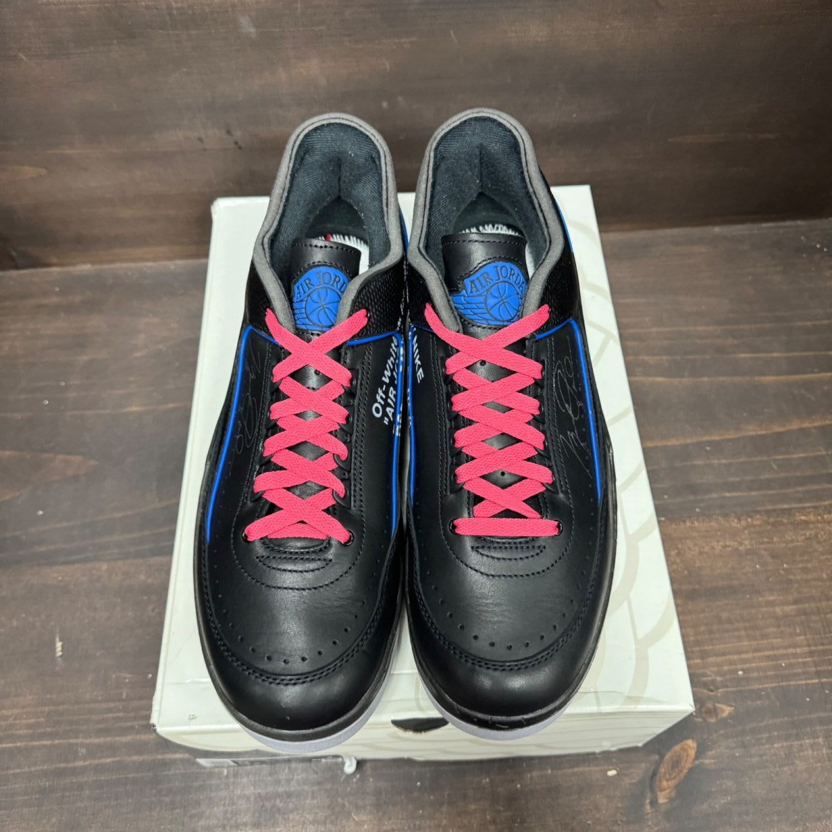 Jordan 2 Retro Low SP Off-White Black Blue - Image 3