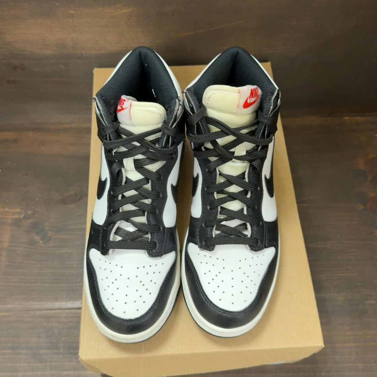 Nike Dunk High Panda (2021) (GS) Size 6Y (Pre-Owned) - Image 3