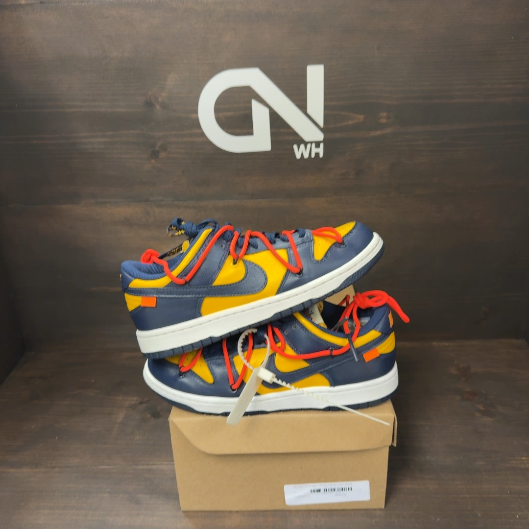 Nike Dunk Low Off-White University Gold Size 7 (Pre-Owned) - Image 1
