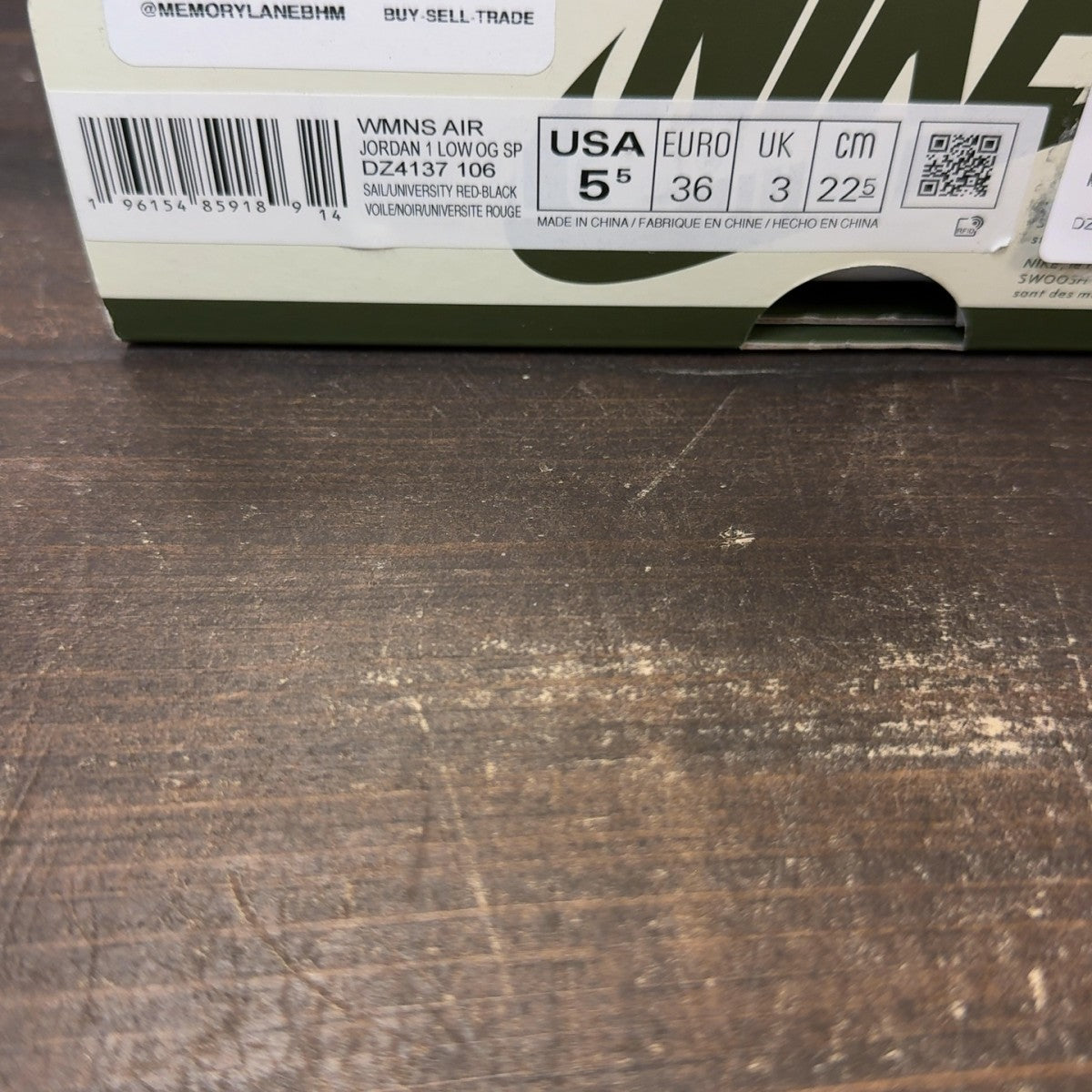 Jordan 1 Retro Low OG SP Travis Scott Olive (Women's) - Image 8