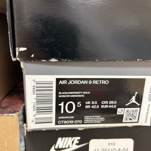 Jordan 9 Retro Dark Charcoal University Gold - Image 6
