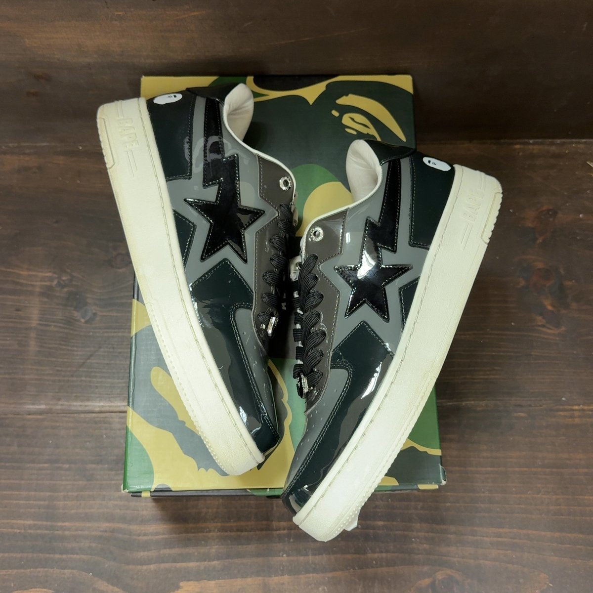 A Bathing Ape Bape Sta Icon M2 Black Size 10 (Pre-Owned) - back