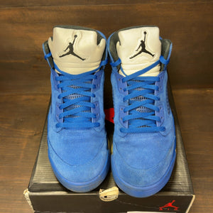 Jordan 5 Retro Blue Suede Size 12 (Pre-Owned) - Image 3