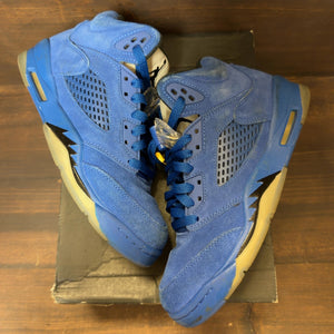 Jordan 5 Retro Blue Suede (GS) - Image 2