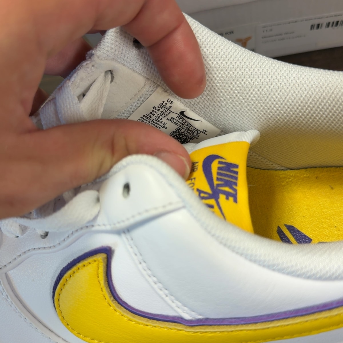 Nike Air Force 1 Low Retro QS Kobe Bryant Lakers Home - Image 7