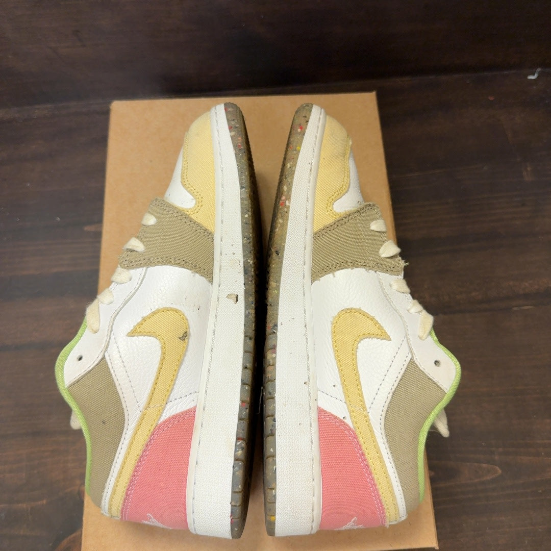 Jordan 1 Low Pastel Grind Vivid Green (GS) Size 7Y (Pre-Owned) - Image 6