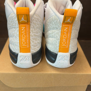 Jordan 12 Retro White Vapor Green (GS) Size 5Y - aux