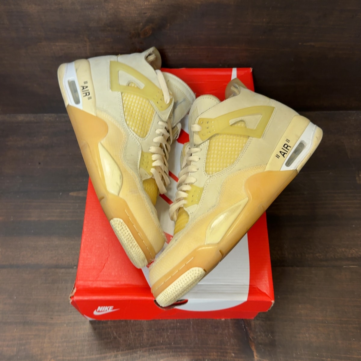 Jordan 4 Retro Off-White Sail (Women's) Size 12W (Pre-Owned) - Image 2