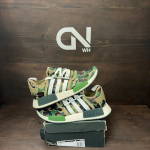 adidas NMD R1 Bape Olive Camo Size 9.5 (Pre-Owned)