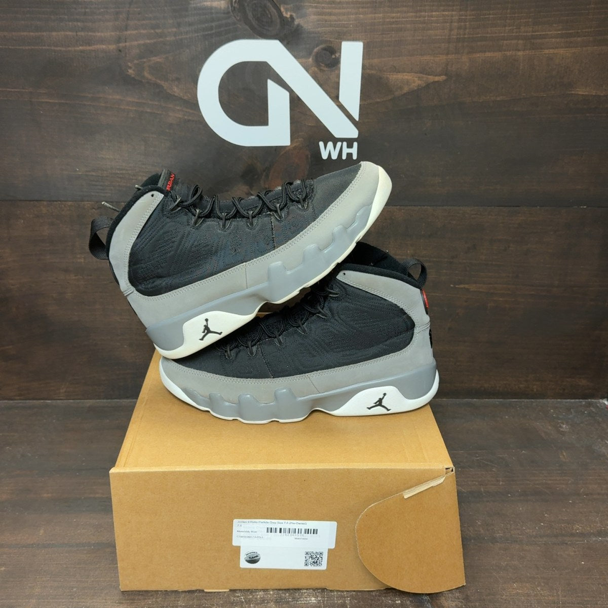 Jordan 9 Retro Particle Grey Size 7.5 (Pre-Owned) - Image 1