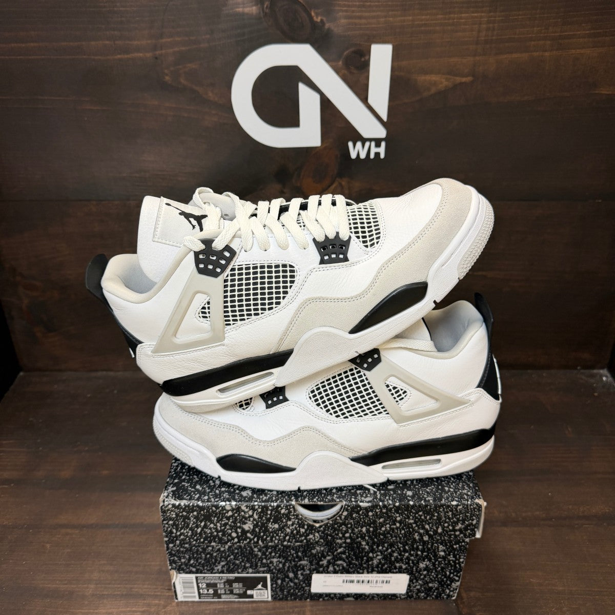 Jordan 4 Retro Military Black - Image 1