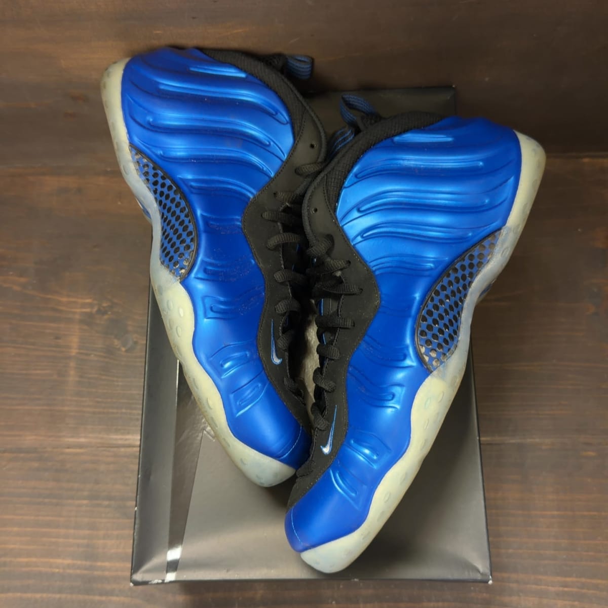 Nike Air Foamposite One International Blue Size 13 (Pre-Owned) - back