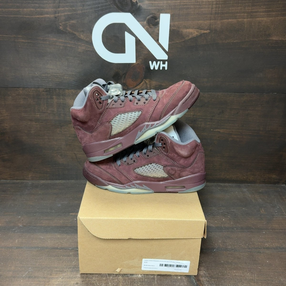 Jordan 5 Retro Burgundy (2023) (GS) Size 5.5Y (Pre-Owned) - Image 1