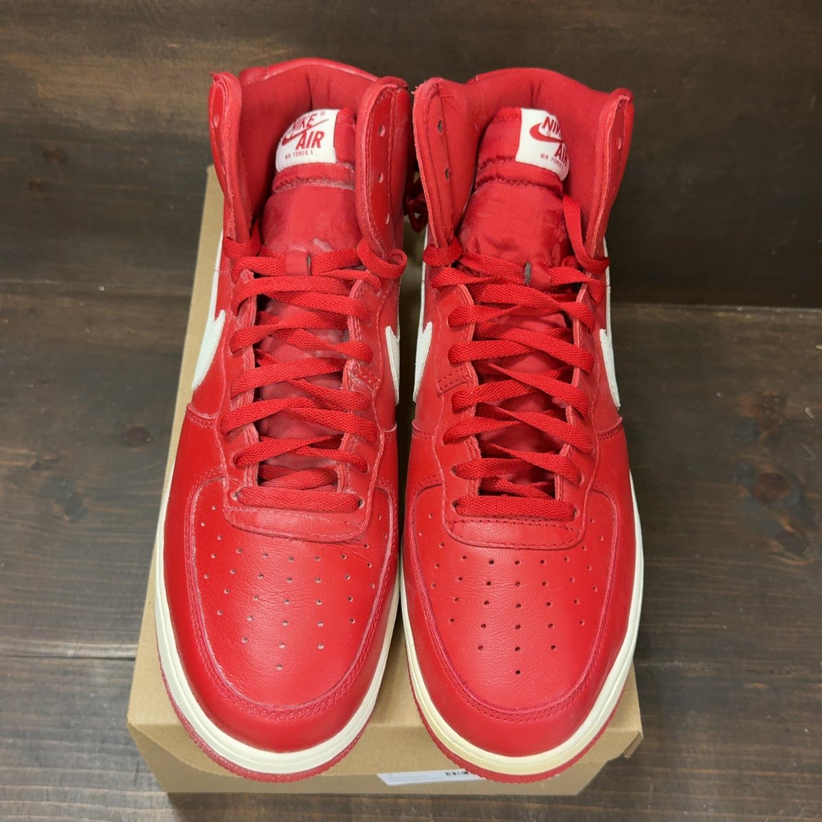 Nike Air Force 1 High NAI-KE Gym Red (2015) Size 12 (Pre-Owned) - tag