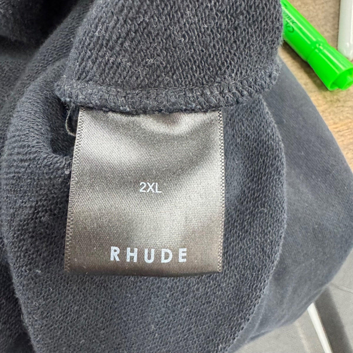 Rhude Moonlight Tropics Print Oversized Vintage Hoodie Black Size xxl (Pre-Owned) - tag