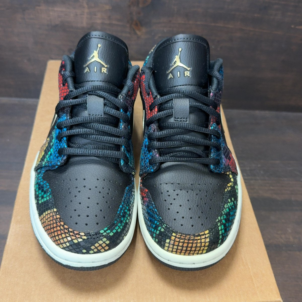 Jordan 1 Low Multicolor Snakeskin (2020) (Women's) Size 7W (Pre-Owned) - Image 3