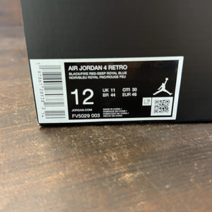 Jordan 4 Retro Rare Air (Gold Lettering) Size 12 (Pre-Owned) - Image 7