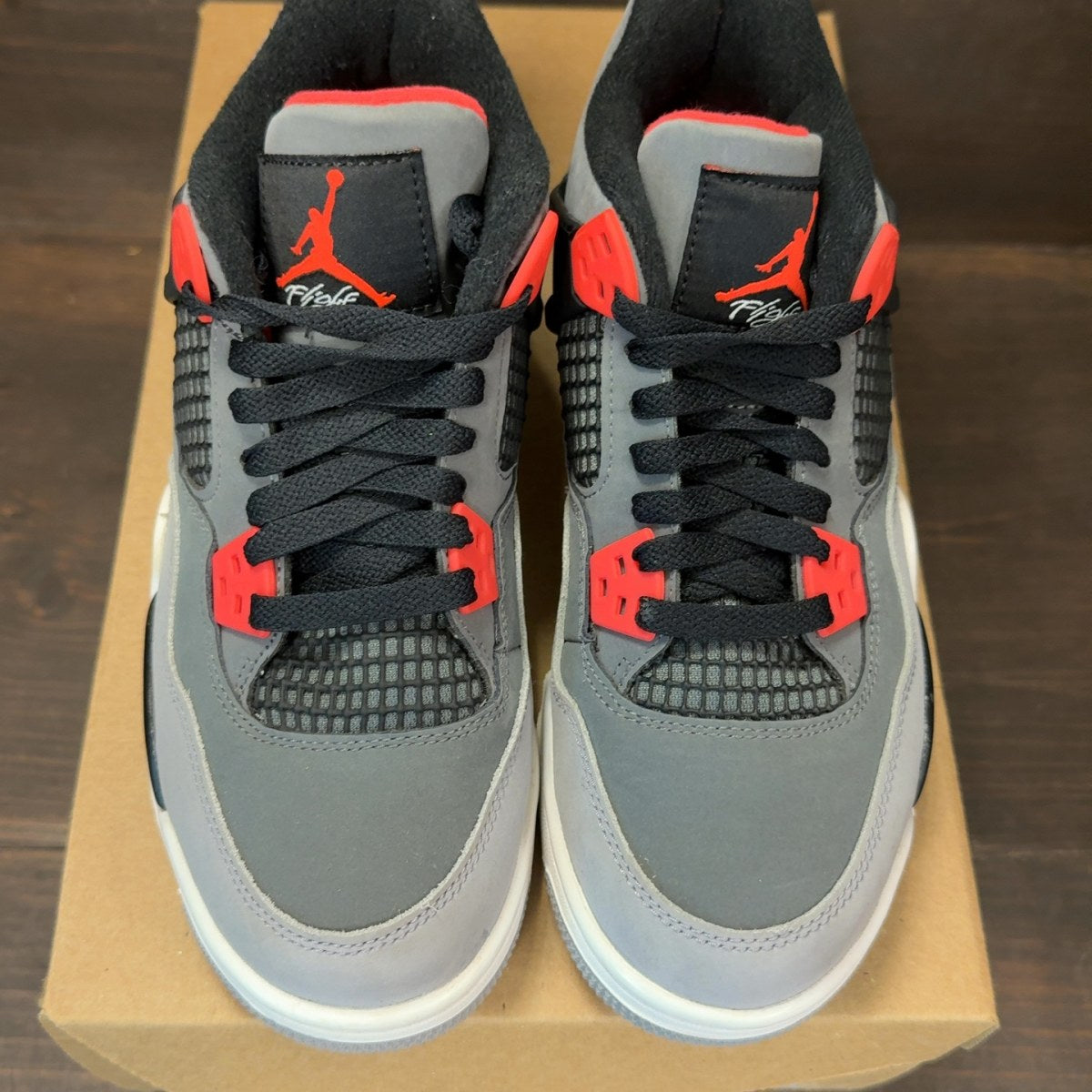 Jordan 4 Retro Infrared (GS) Size 5.5Y (Pre-Owned) - Image 3