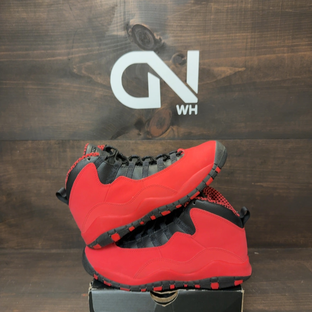 Jordan 10 Retro Fusion Red (GS) Size 5Y (Pre-Owned) - Image 1
