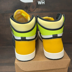 Jordan 1 Retro High White Black Volt University Gold Size 13 - Image 5