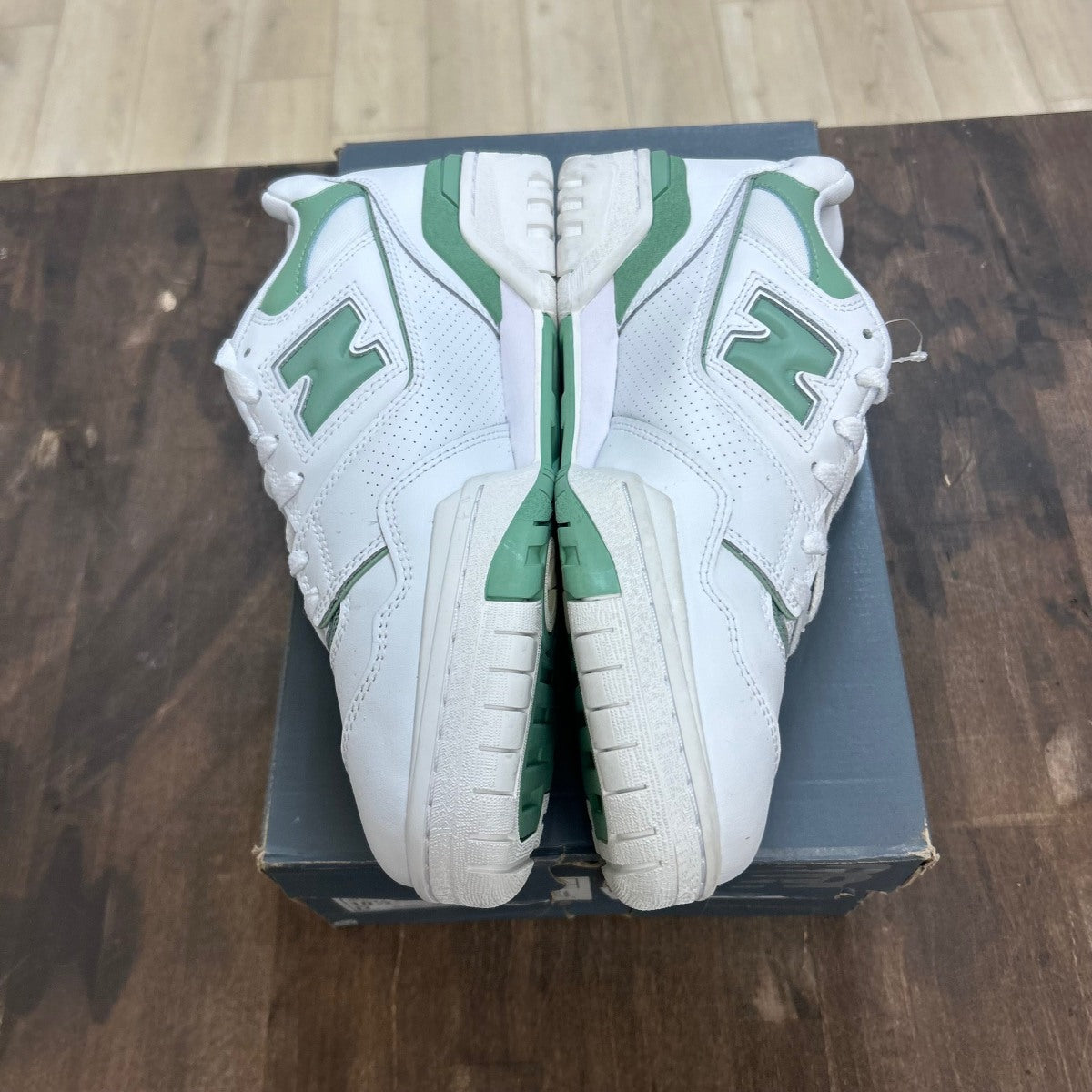 New Balance 550 White Mint Green - Image 3