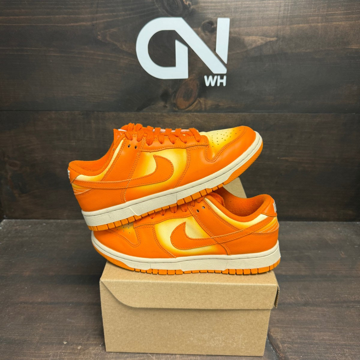 Nike Dunk Low Magma Orange (Women's) Size 7.5W (Pre-Owned) - Image 1