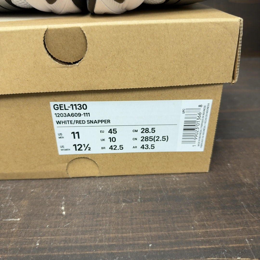 ASICS Gel-1130 White Red Snapper - Image 8