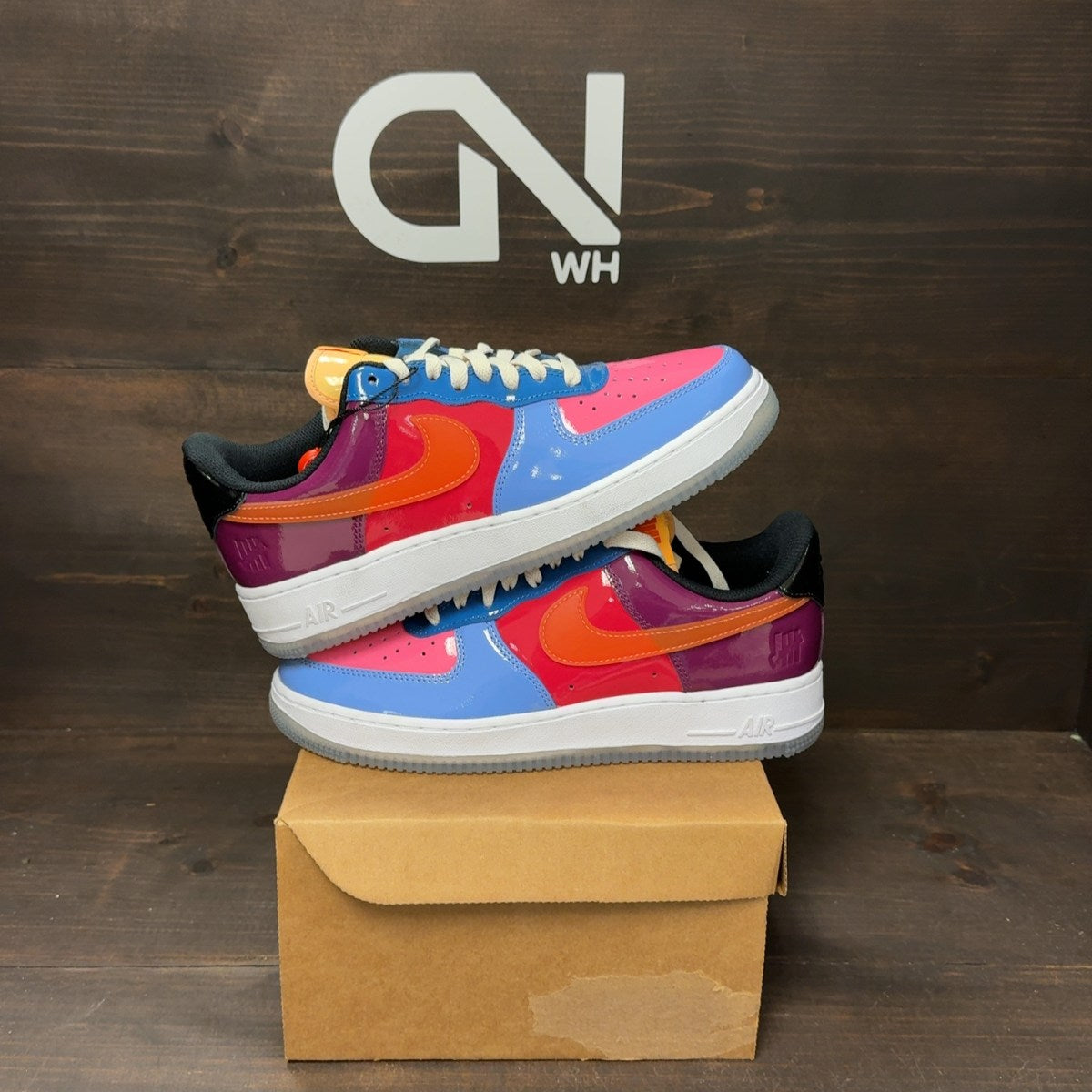Nike Air Force 1 Low SP Undefeated Multi-Patent Total Orange Size 8 (Pre-Owned) - Image 1