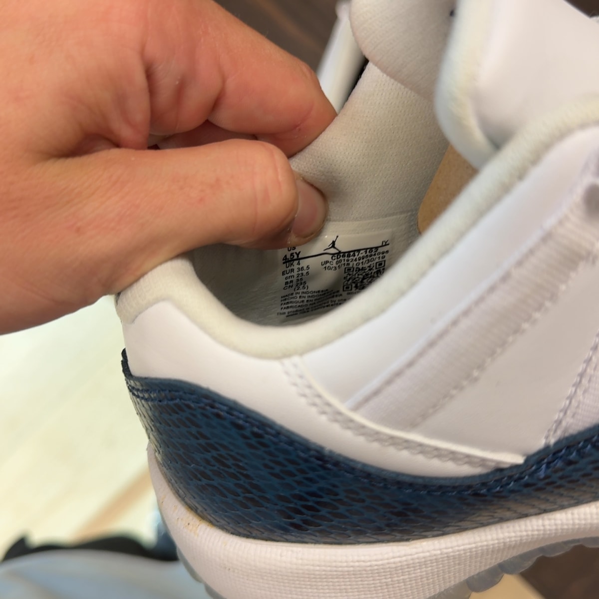 Jordan 11 Retro Low Snake Navy (2019) (GS) - Image 7