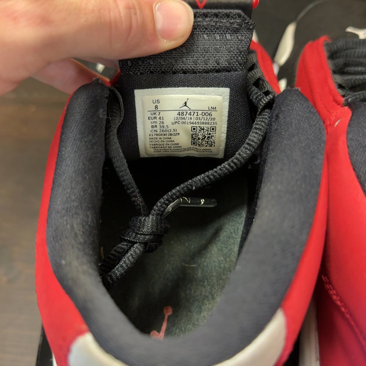 Jordan 14 Retro Gym Red Toro Size 8 (Pre-Owned) - aux