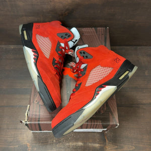 Jordan 5 Retro Raging Bull Red (2021) Size 12 (Pre-Owned) - back