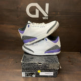 Jordan 3 Retro Dark Iris Size 9.5 (Pre-Owned) - front