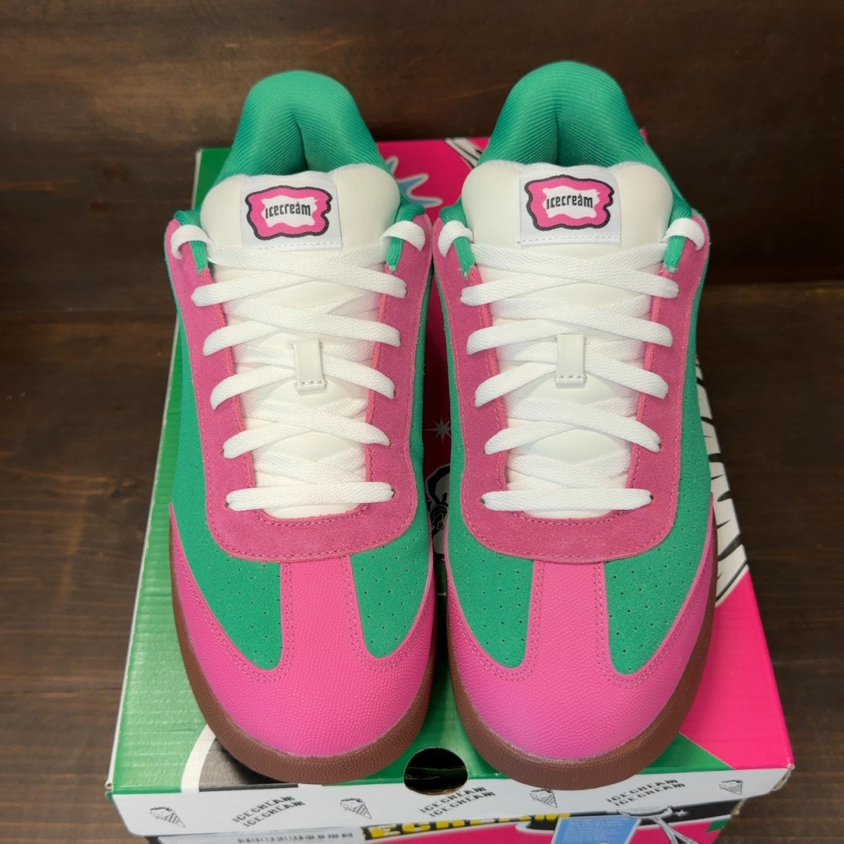 Reebok Board Flip BBC Ice Cream Green Pink - Image 3