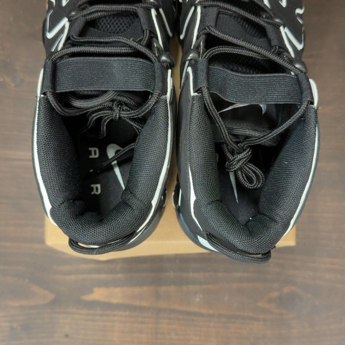Nike Air More Uptempo Black White Size 9.5 (Pre-Owned) - Image 6