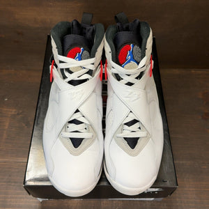 Jordan 8 Retro White True Red (2025) Size 9.5 (Pre-Owned) - tag