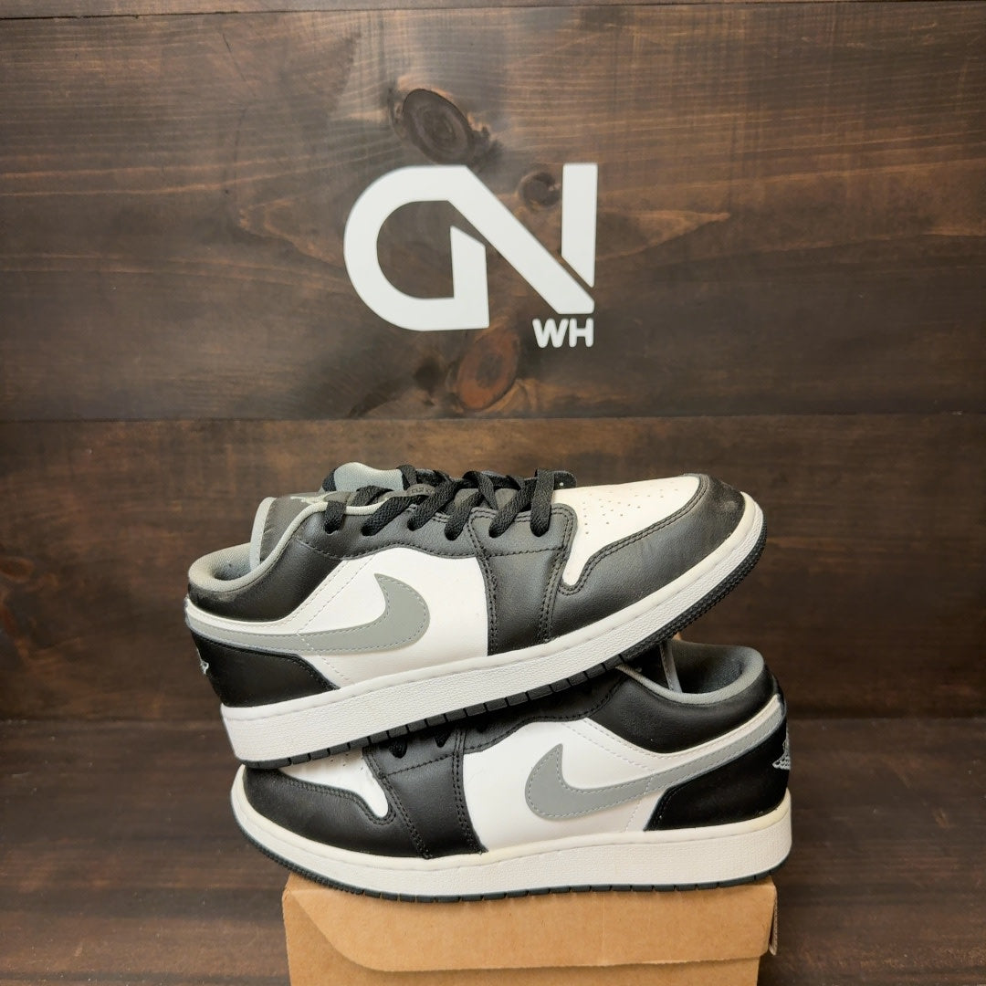 Jordan 1 Low Black White Grey (GS) Size 7Y (Pre-Owned) - Image 1