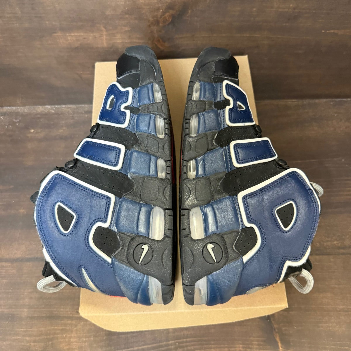 Nike Air More Uptempo 96 Alternates Split Black Varsity Red Size 8.5 (Pre-Owned) - Image 3