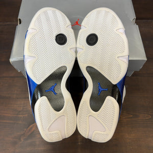 Jordan 14 Retro White Hyper Royal Size 13 (Pre-Owned)